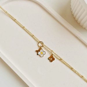 نیم ست استیل آویز گل