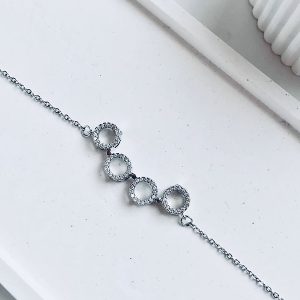 گردنبند مگنتی نگین دار استیل