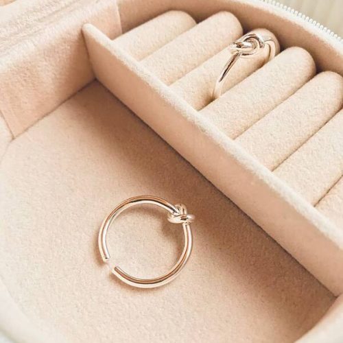 انگشتر آبکاری نقره فری سایز