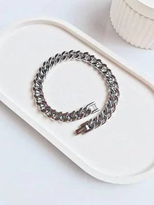 استیل۸-۲ دستبند مردانه طرح کارتیه استیل (8mm)
