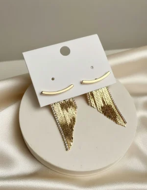 گوشواره دو طرفه میخ نقره