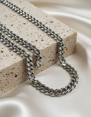 ست دستبند و گردنبند مردانه طرح کارتیه