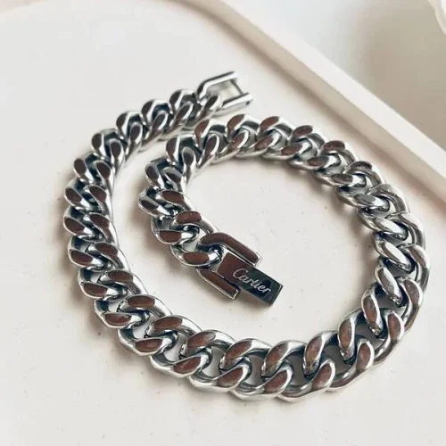 کارتیه ۸ دستبند مردانه طرح کارتیه استیل(8mm)