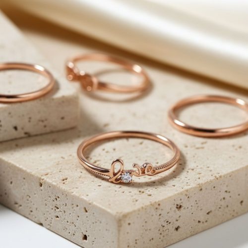 انگشتر طرح Love ژوپینگ
