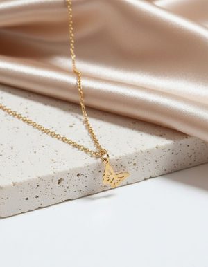 گردنبند استیل پروانه گردنبند استیل پروانه