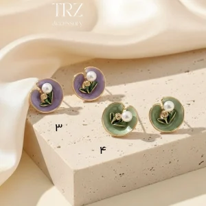 3-4 گوشوارههای فانتزی میناکاری
