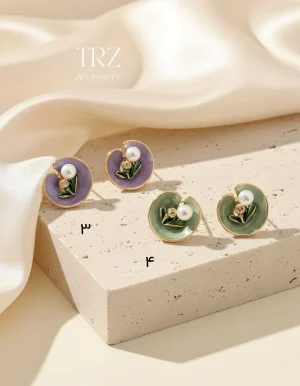 3-4 گوشوارههای فانتزی میناکاری